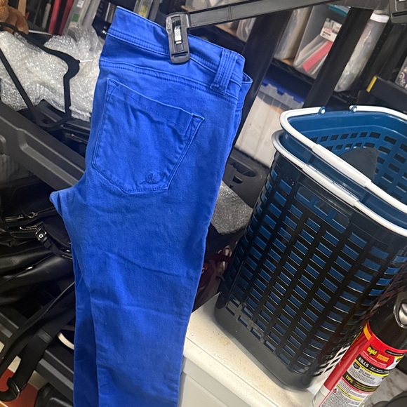 Express Women Skinny Jeans in Bright Blue - Picture 5 of 12